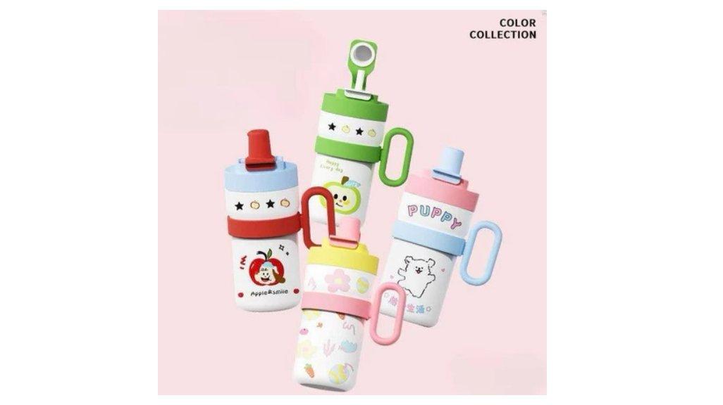Niwa And Co - Tumbler Botol Minum Anak Aestetik Stainless Korea 500 ml Bahan Stainless Tahan Panas Dan Dingin