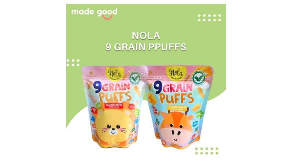 Nola Snack 9 Grain Puffs, Snack Anak Gluten Free