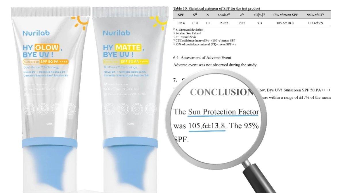 Nurilab Hy Glow, Bye UV! Sunscreen SPF 50 PA++++