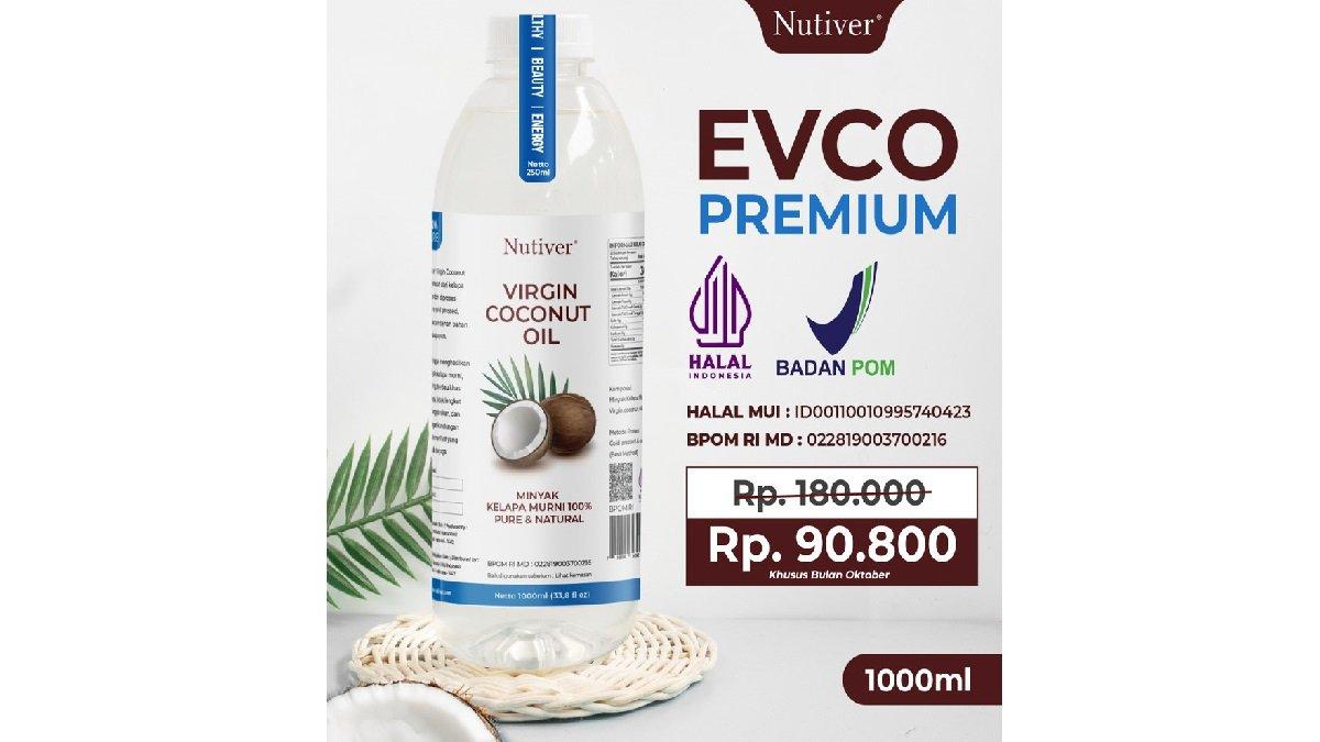 Nutiver Extra Virgin Coconut Oil Premium VCO 1000ML