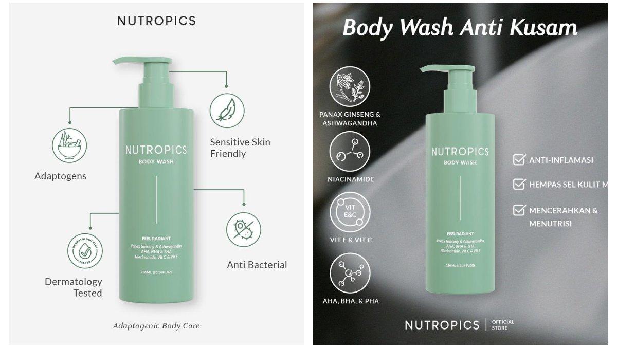 Nutropics Feel Radiant Body Wash