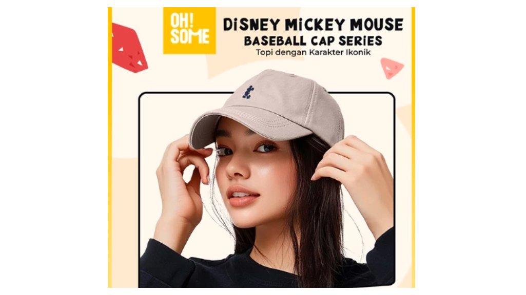 OHSOME x Disney- Mostorhata Baseball Cap Topi Bisbol Mickey Mouse