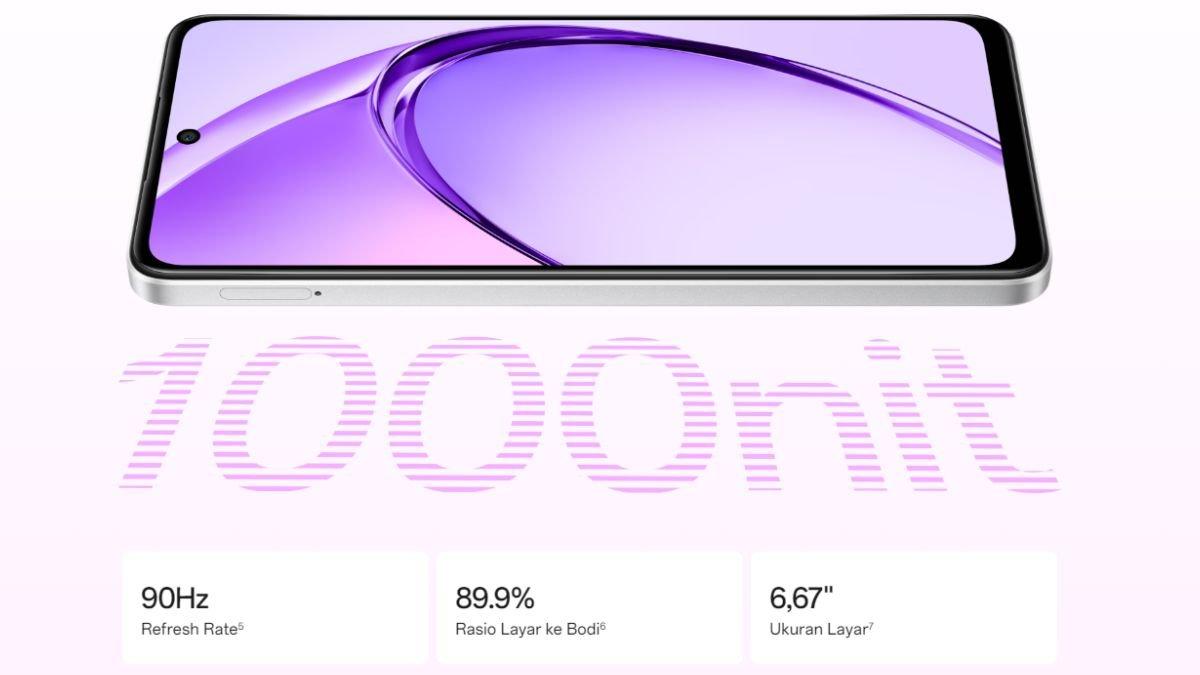 Spesifikasi layar OPPO A3