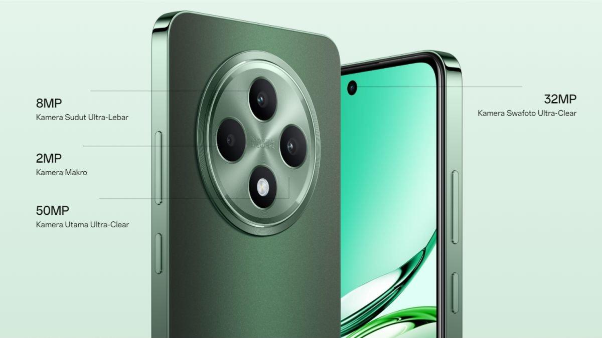 Kamera depan dan belakang OPPO Reno12 F 4G