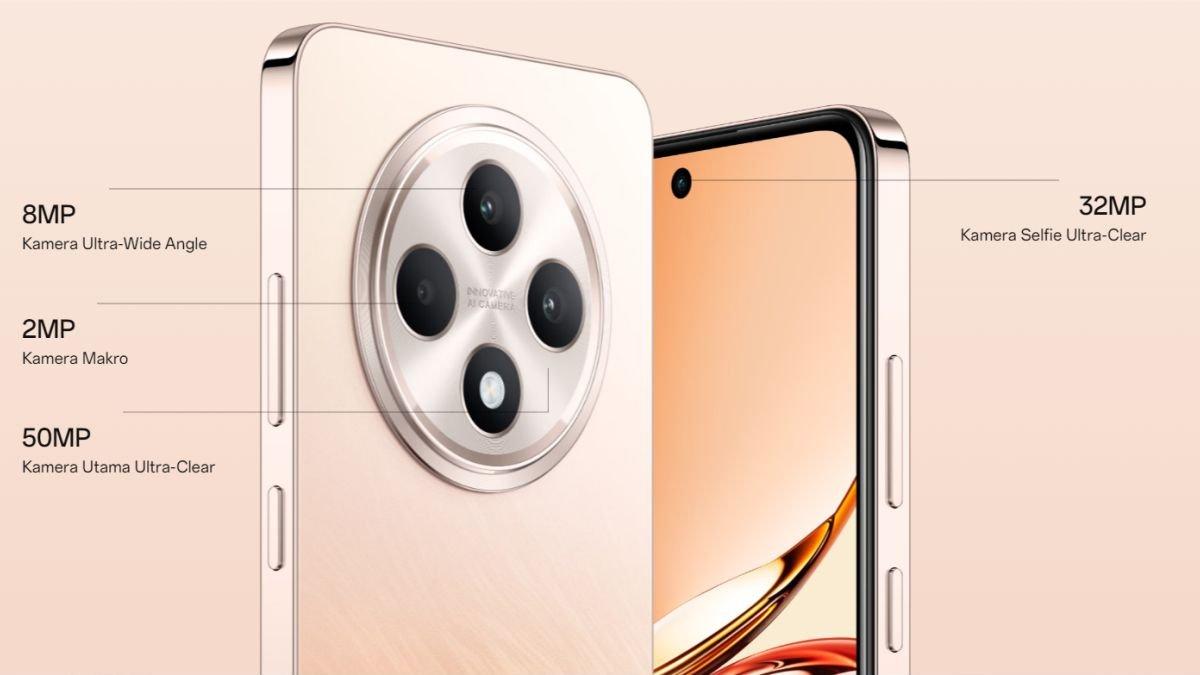 Susunan kamera OPPO Reno12 F 5G