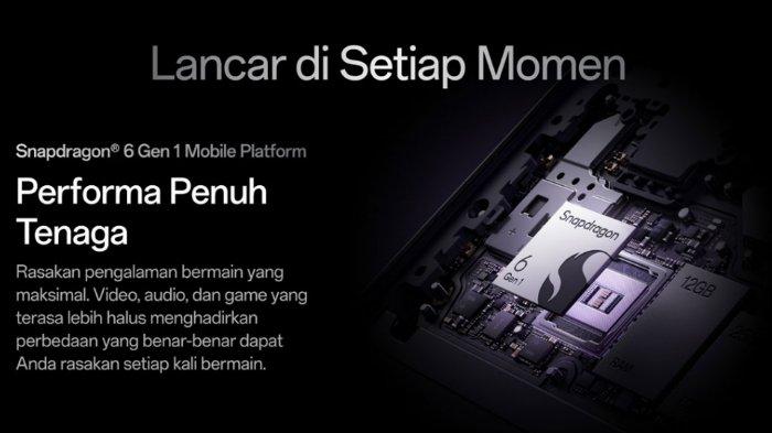 OPPO Reno13 F 5G memiliki chipset Qualcomm Snapdragon 6 Gen 1.