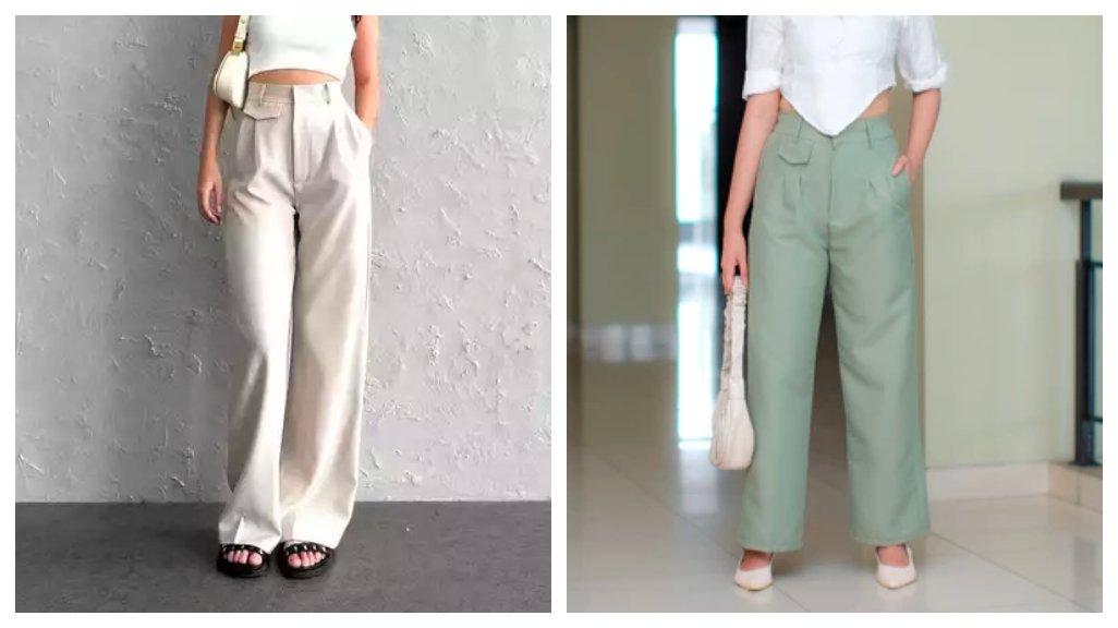 ORO PANTS - Loose Pants Trouser Wanita - Celana Anti Kusut - Celana Kulot Wanita