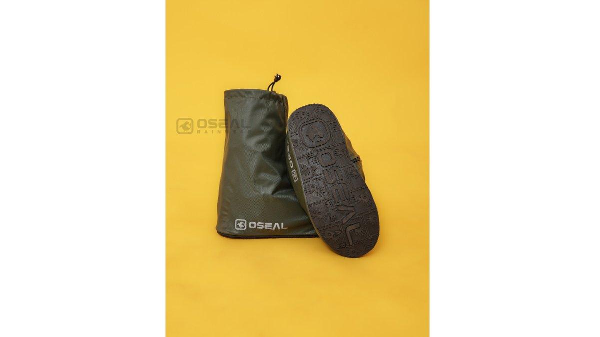 OSEAL Cover Pelindung Sepatu Anak Laki Laki Perempuan Anti Air Hujan Waterproof Hijau