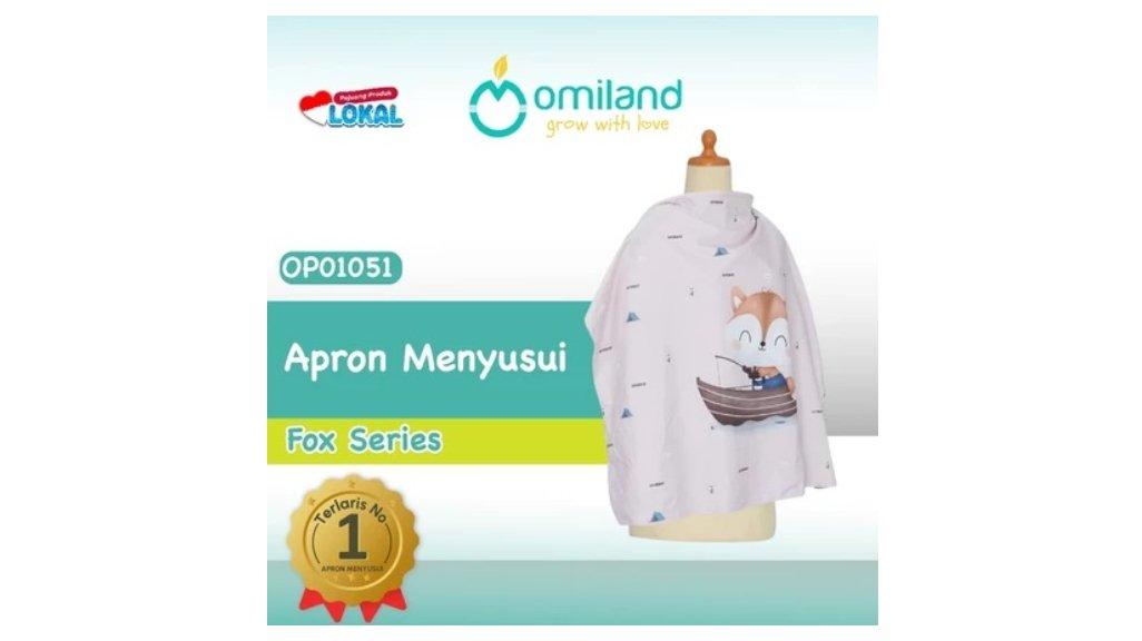 Omiland Apron Ibu Menyusui/Busui Bayi Fox Series/Floral Series/ Alpaca Series