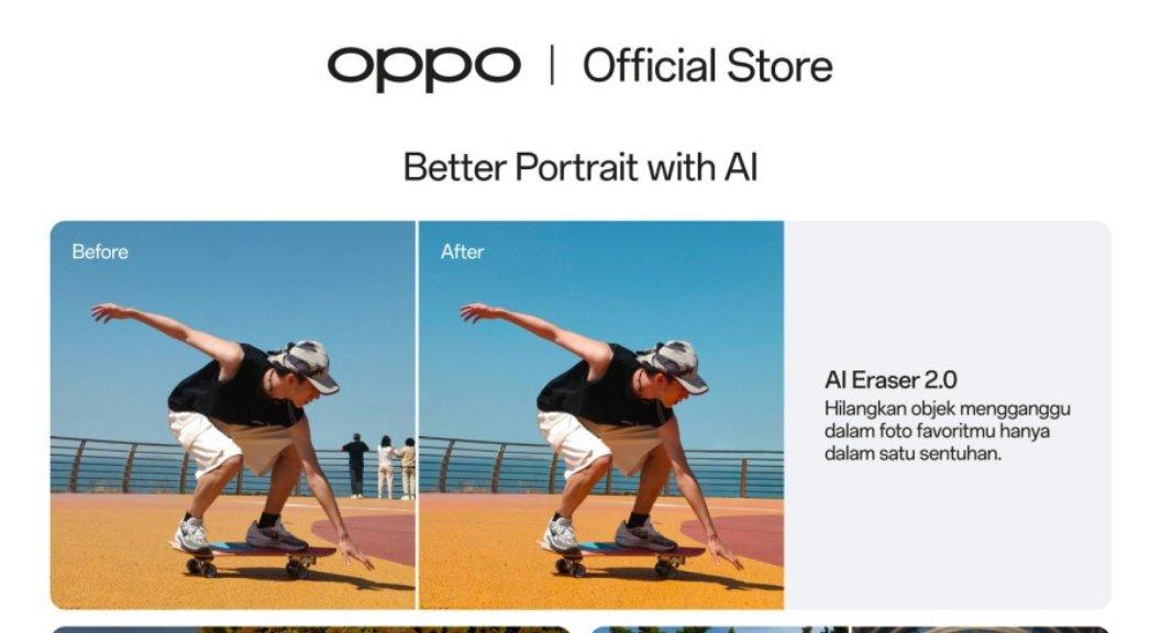 Oppo Reno12 5G telah dibekali dengan fitur unggulannya yaitu kecerdasan buatan (AI) generatif alias Generative AI (GenAI).
