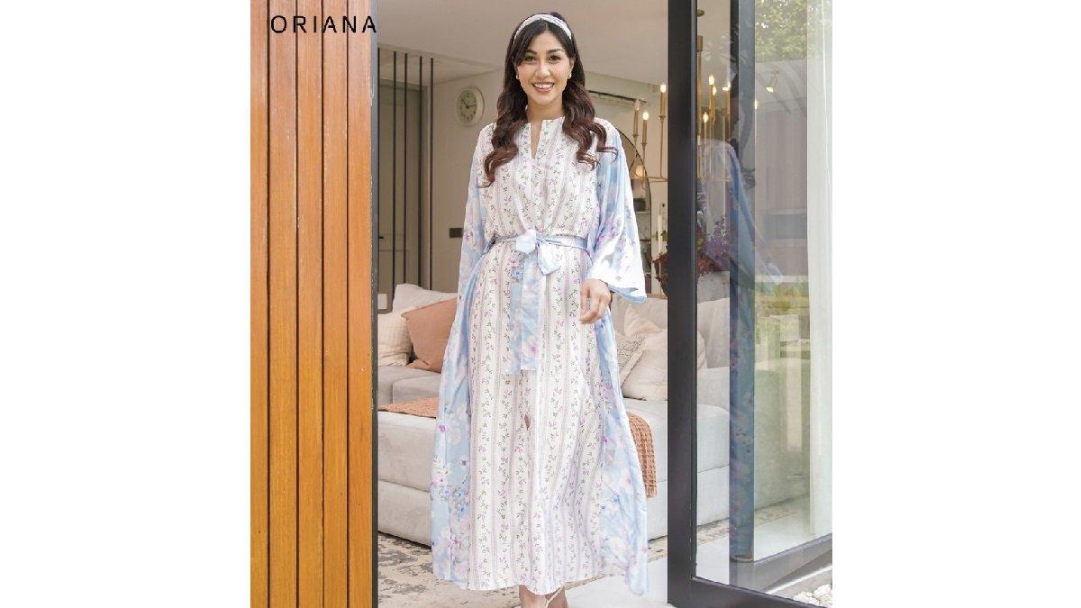 Oriana x Nisya Dailywear Long Dress Satin Ivy Series