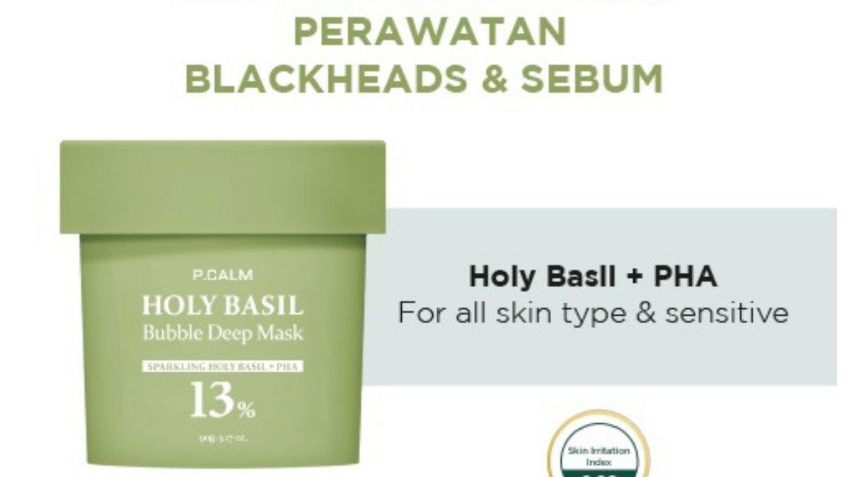 P.CALM Holy Basil Bubble Deep Mask