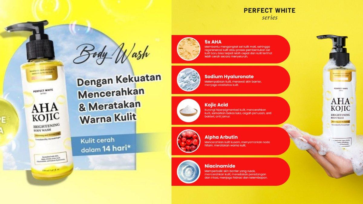 PERFECT WHITE AHA Kojic Body Wash
