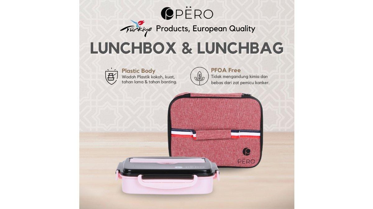PERO Kids Set Stainless Lunch Box & Lunch Bag