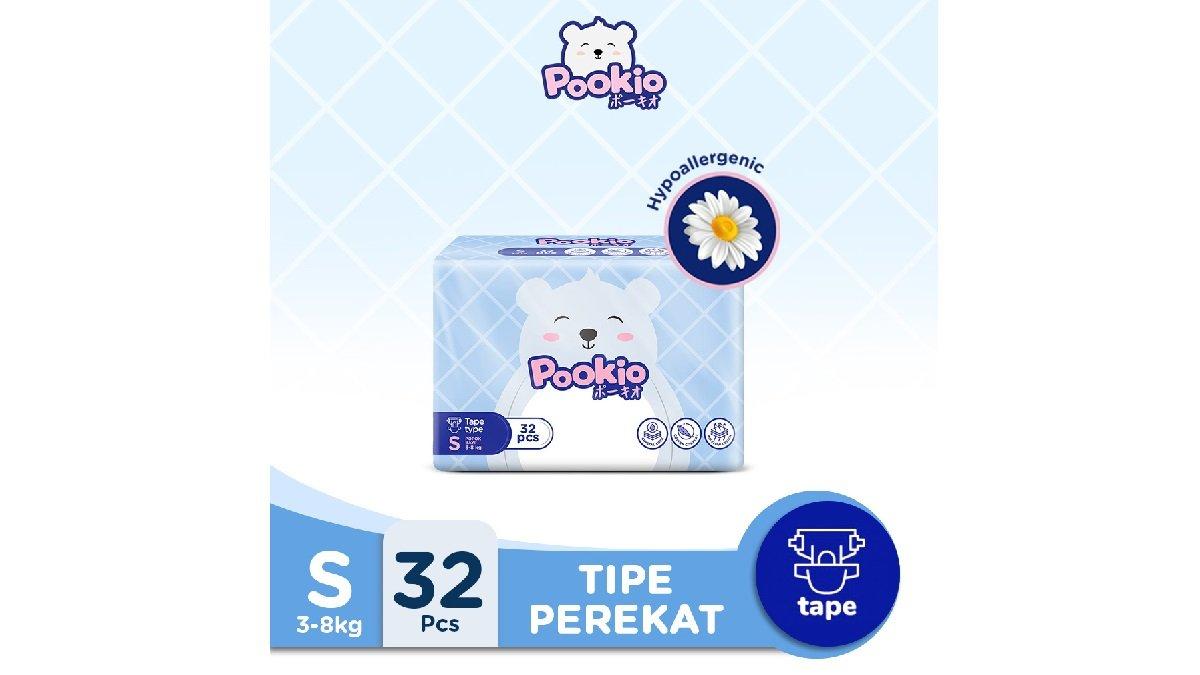 POOKIO Tape Popok Bayi Diaper Anak Perekat S32 1 Bag
