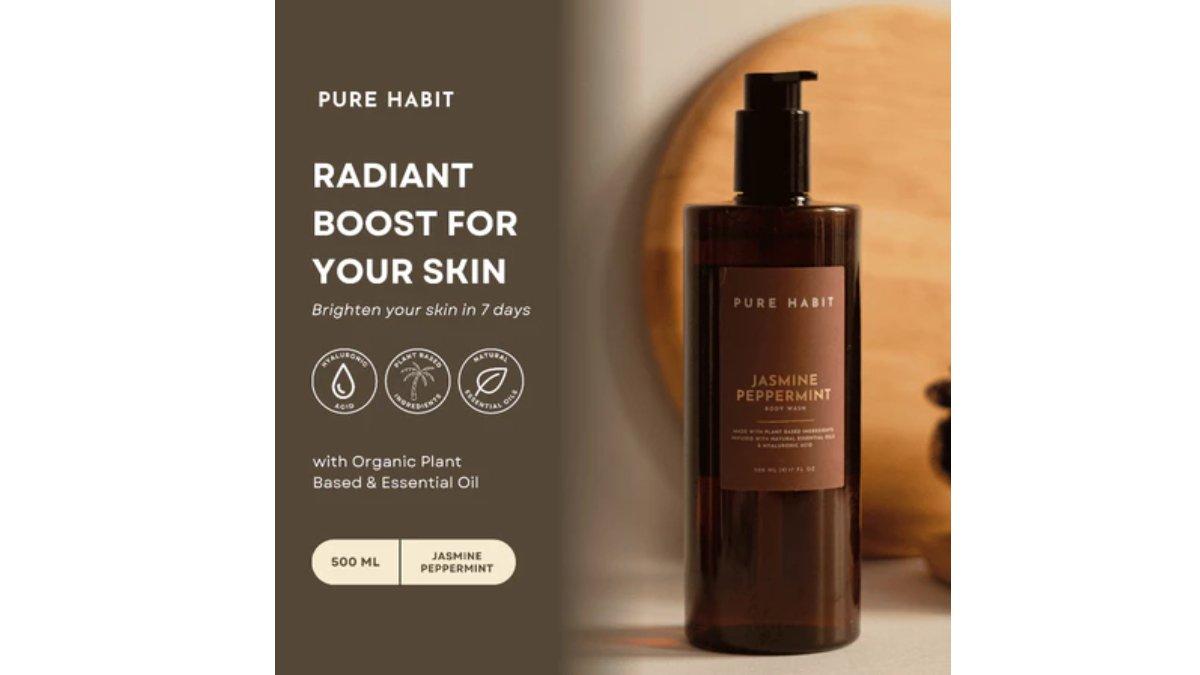 PUREHABIT Jasmine Peppermint Natural Body Wash