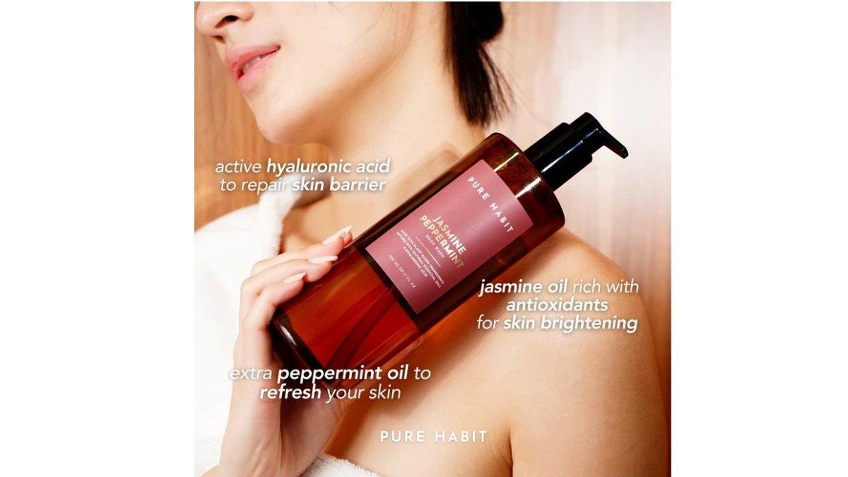 PUREHABIT Jasmine Peppermint Natural Body Wash