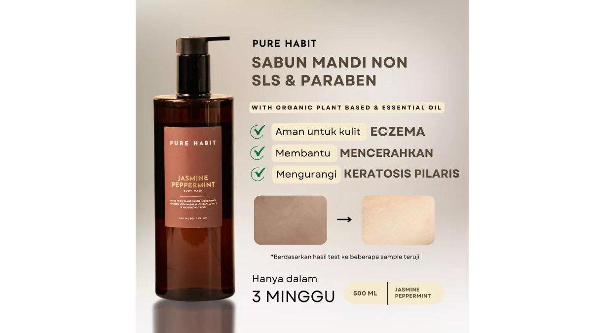 PUREHABIT Jasmine Peppermint Natural Body Wash