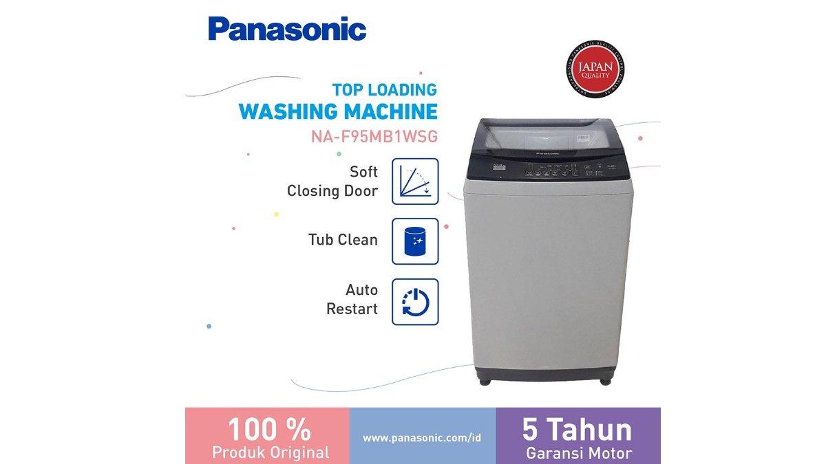Panasonic NA-F95MB1WSG Mesin Cuci Top Loading