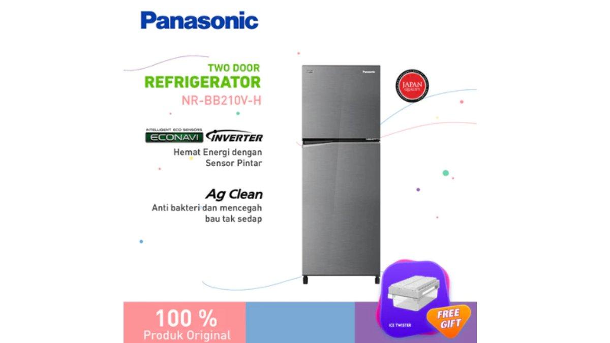 Panasonic NR-BB210V-H Kulkas 2 Pintu 