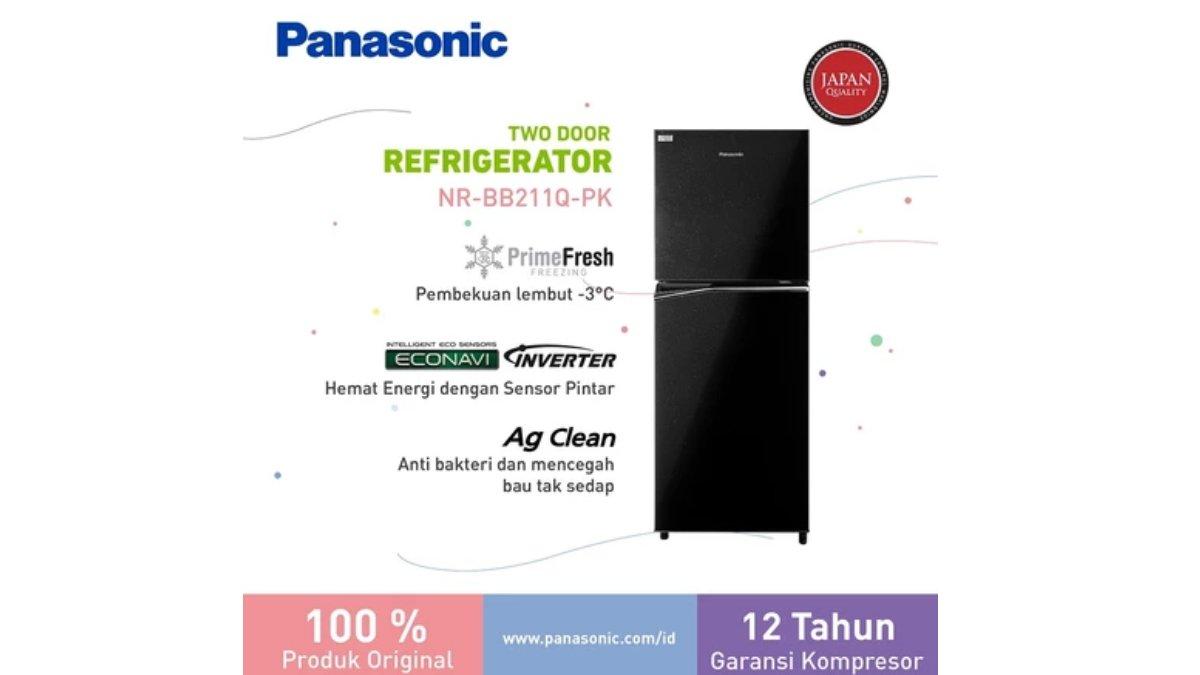 Panasonic NR-BB211Q-PK Kulkas 2 Pintu