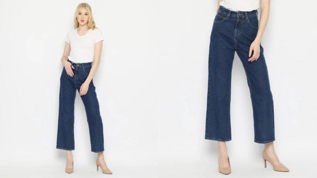 Papperdine - Celana Jeans Wanita - 1307 Indigo Loose Fit Non Stretch
