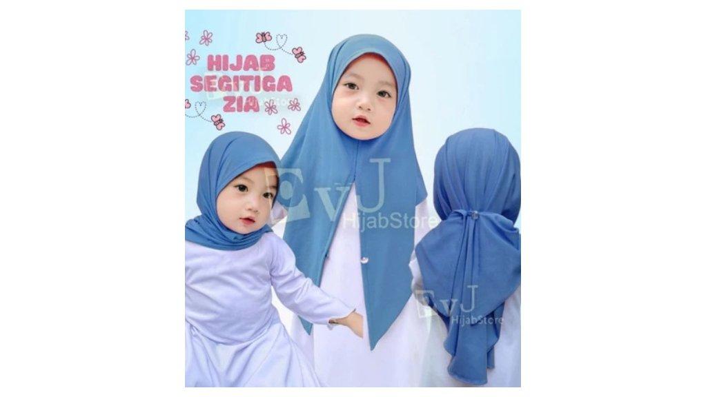 Paris Van Java hijab store - Hijab Segitiga Instan Kancing Anak Ziya
