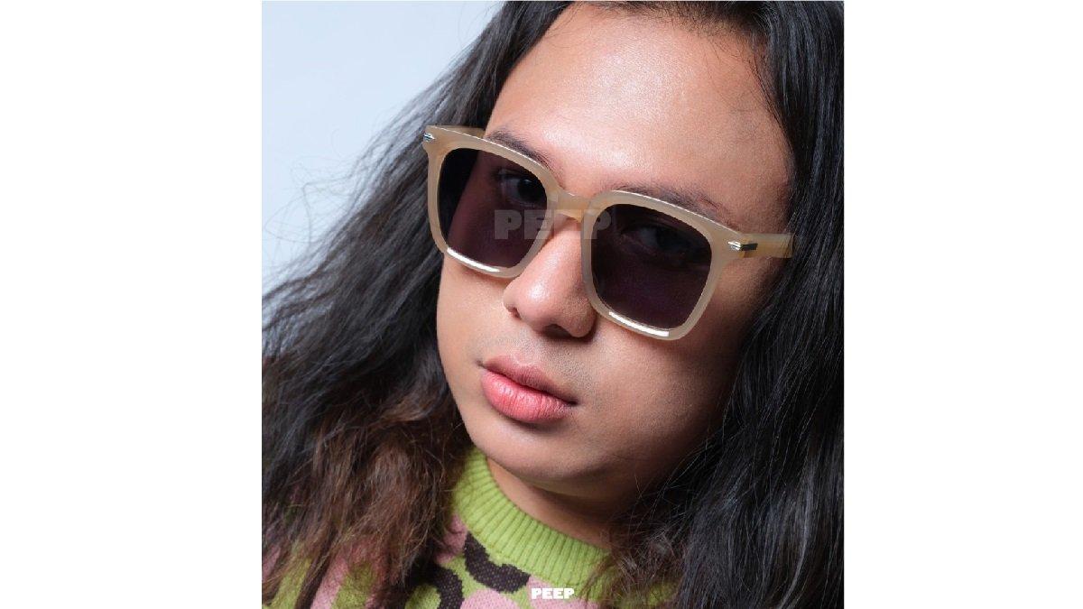 Peep Eyewear - Britain Frame Kacamata Hitam Muka Oversized Lipat Foldable Sunglasses Unisex
