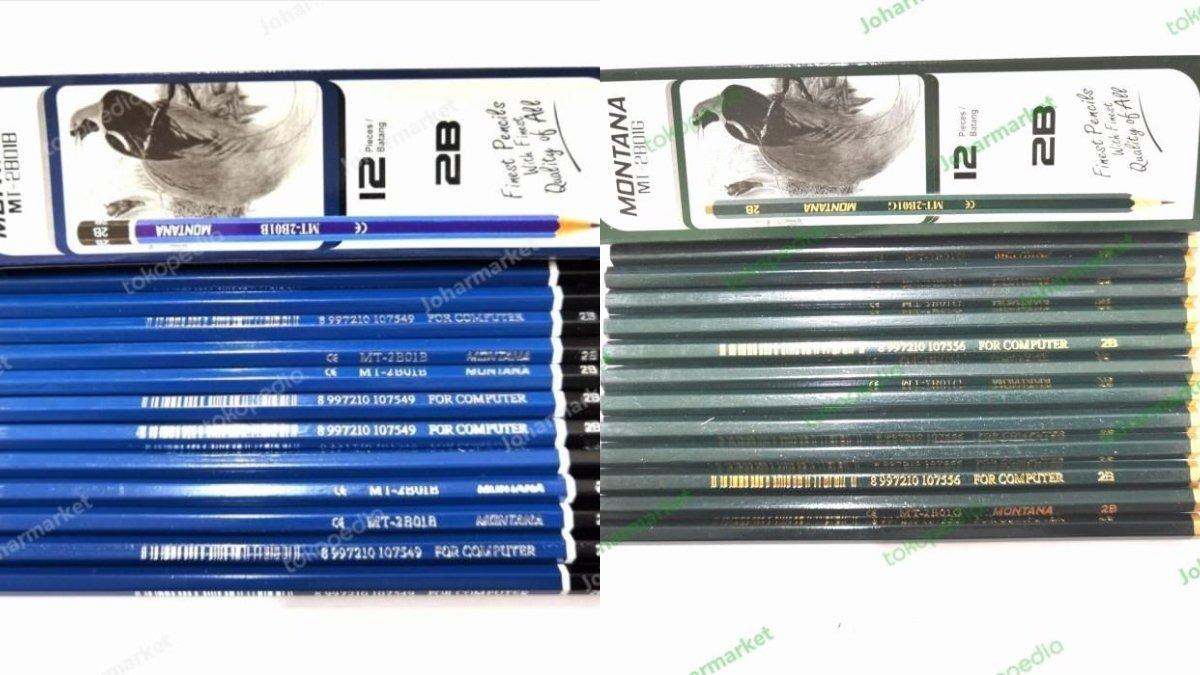 Pensil 2B Murah Montana Lapiz Isi 12