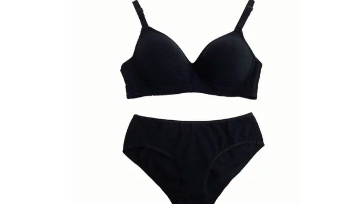 Pierre Cardin Bra & Panty Set Natural Cotton Tanpa Kawat 607-60003B
