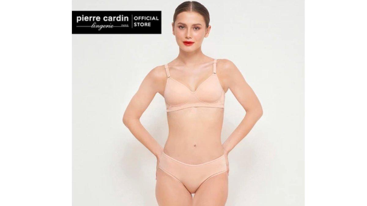 Pierre Cardin Bra & Panty Set Natural Cotton Tanpa Kawat 607-60003B