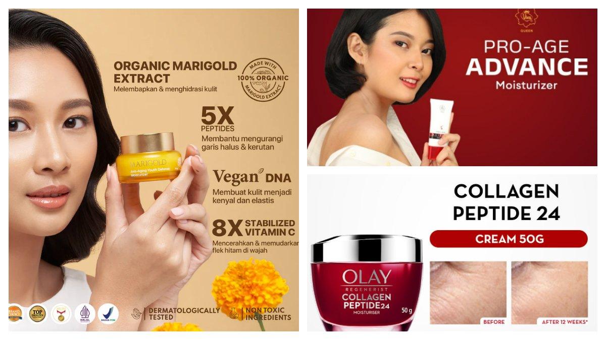 Ilustrasi skincare terbaik untuk anti aging.