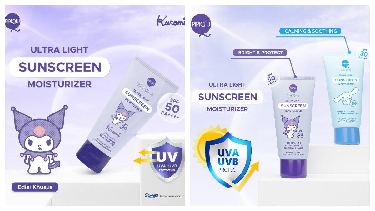 Pipiqiu Ultra Light Sunscreen Moisturizer Bright & Protect SPF50
