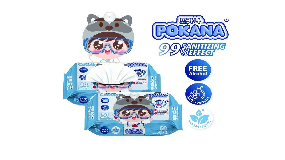Pokana Sanitizing Anti Bacterial Wipes 50s Bundle 2
