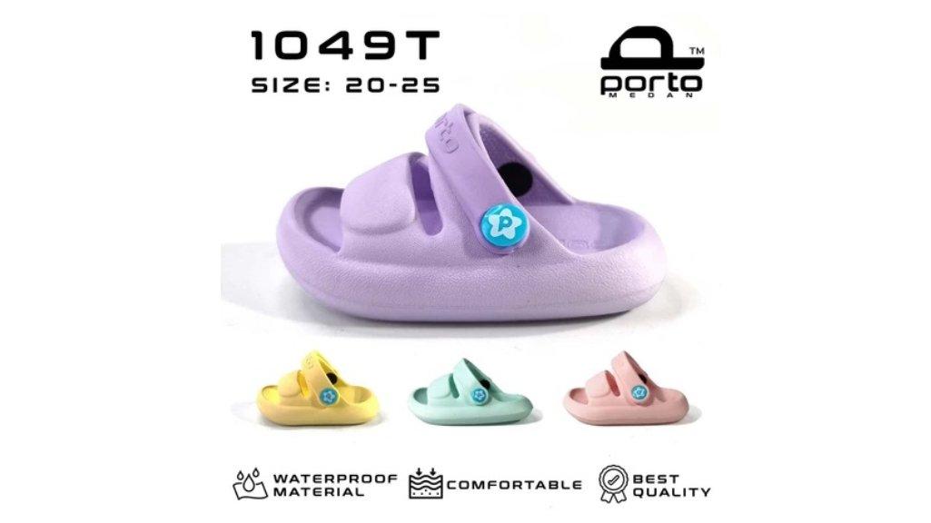 Porto Sandal Selop Slip On Karet Tali Belakang Anak Bayi Balita Prewalker 1049