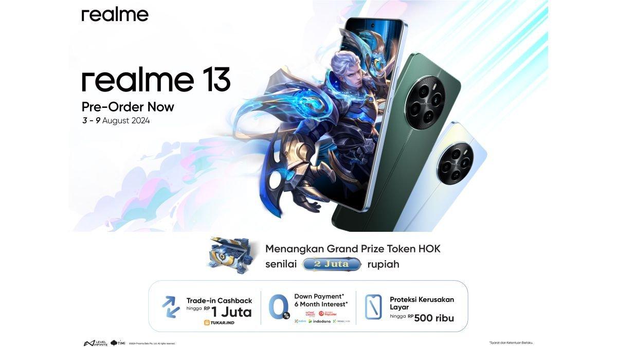 Benefit pre-order atau pemesanan realme 13