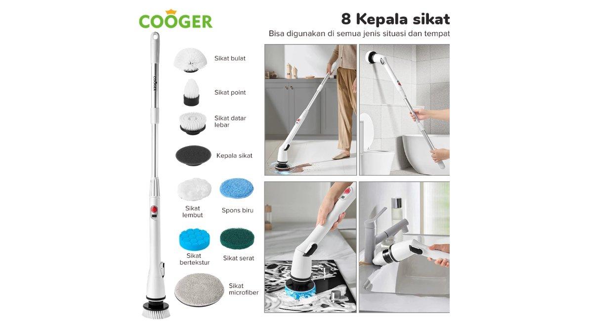 COOGER Sikat Pembersih Elektrik 8IN1