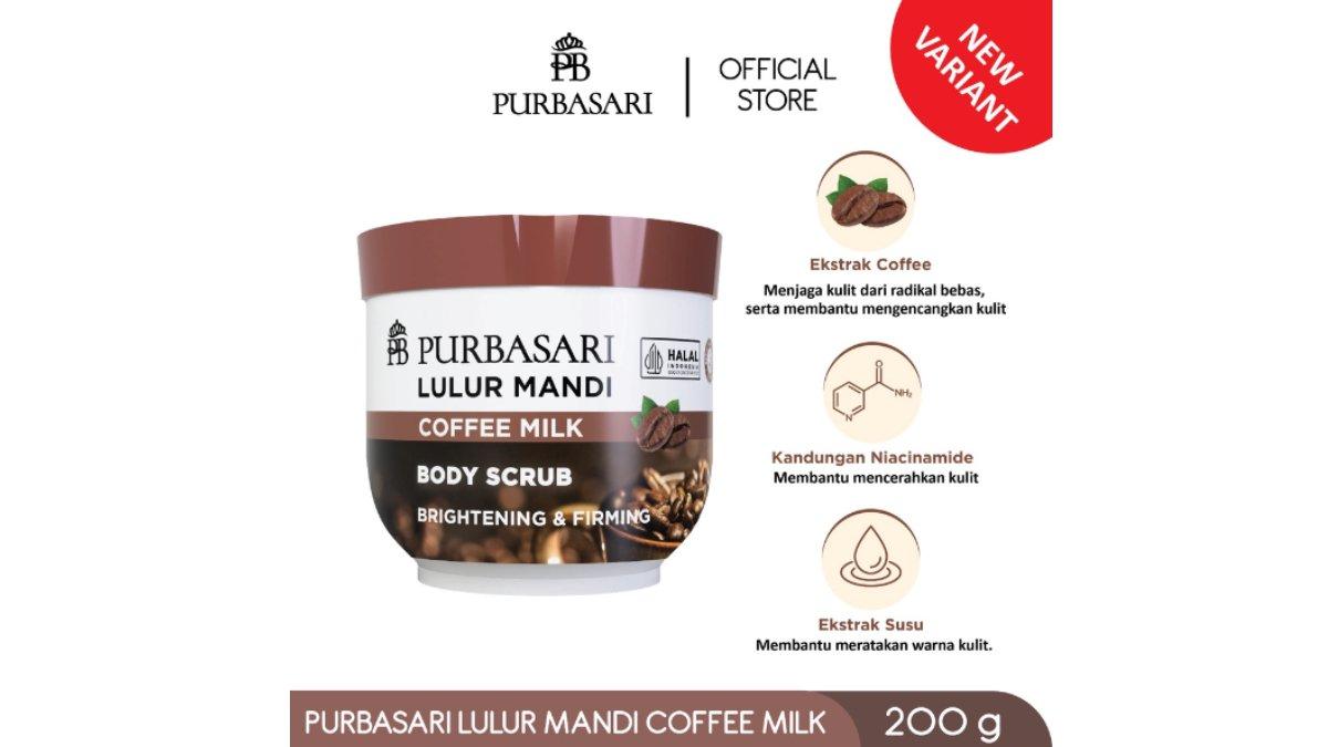 Purbasari Lulur Mandi Coffee Milk 200 gram