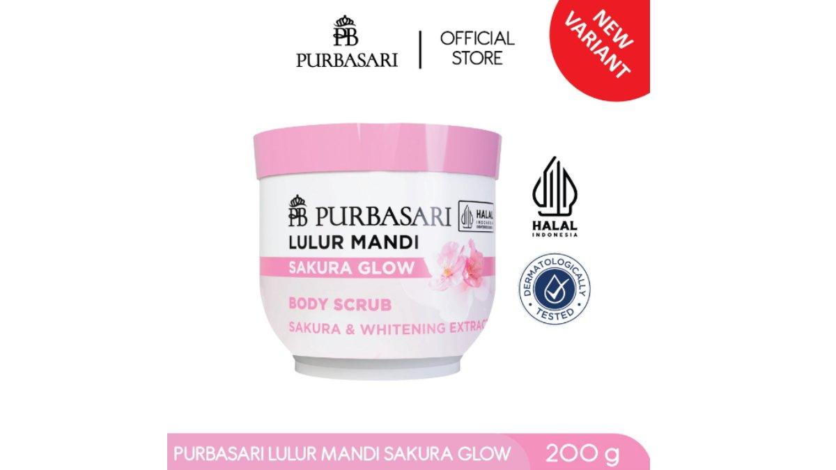 Purbasari Lulur Mandi Sakura Glow 200 gram
