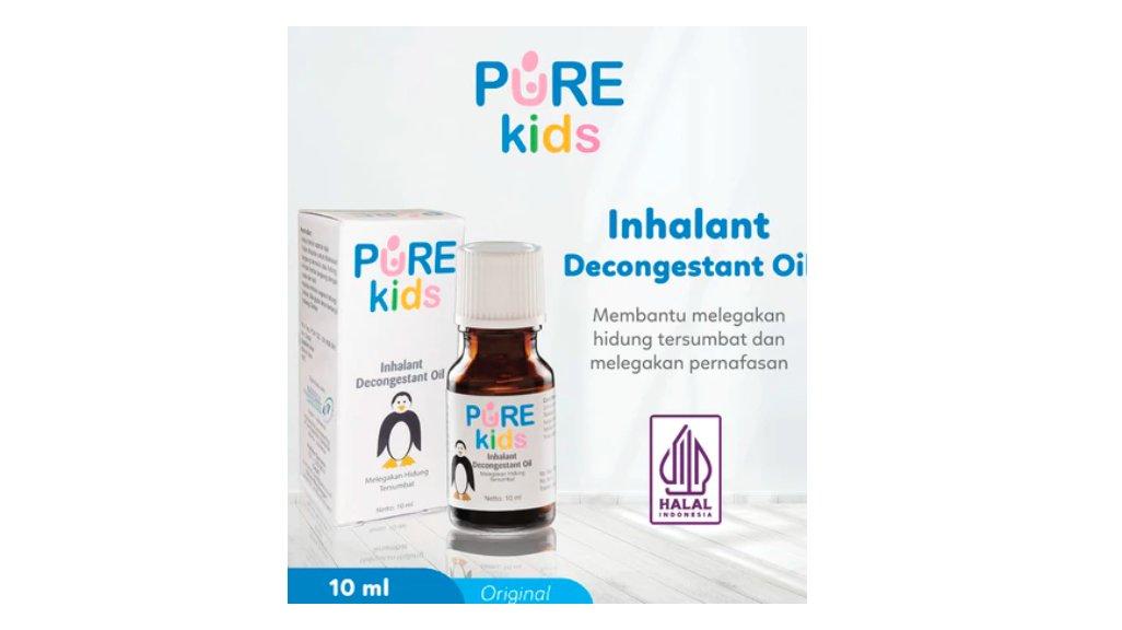 Pure Kids Inhalant Decongestant Oil Membantu Melegakan Pilek (10 ml)