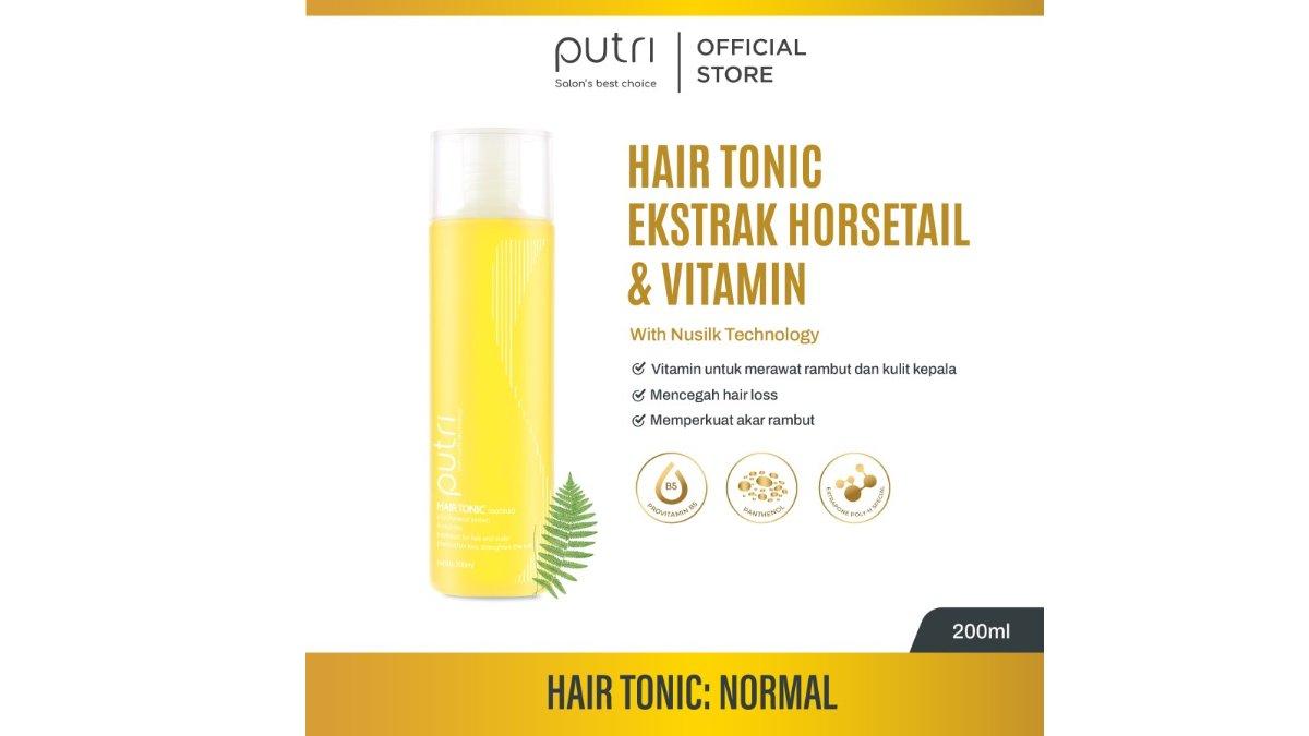 Putri with Nusilk Technology Hair Tonic Ekstrak Horsetail & Vitamin