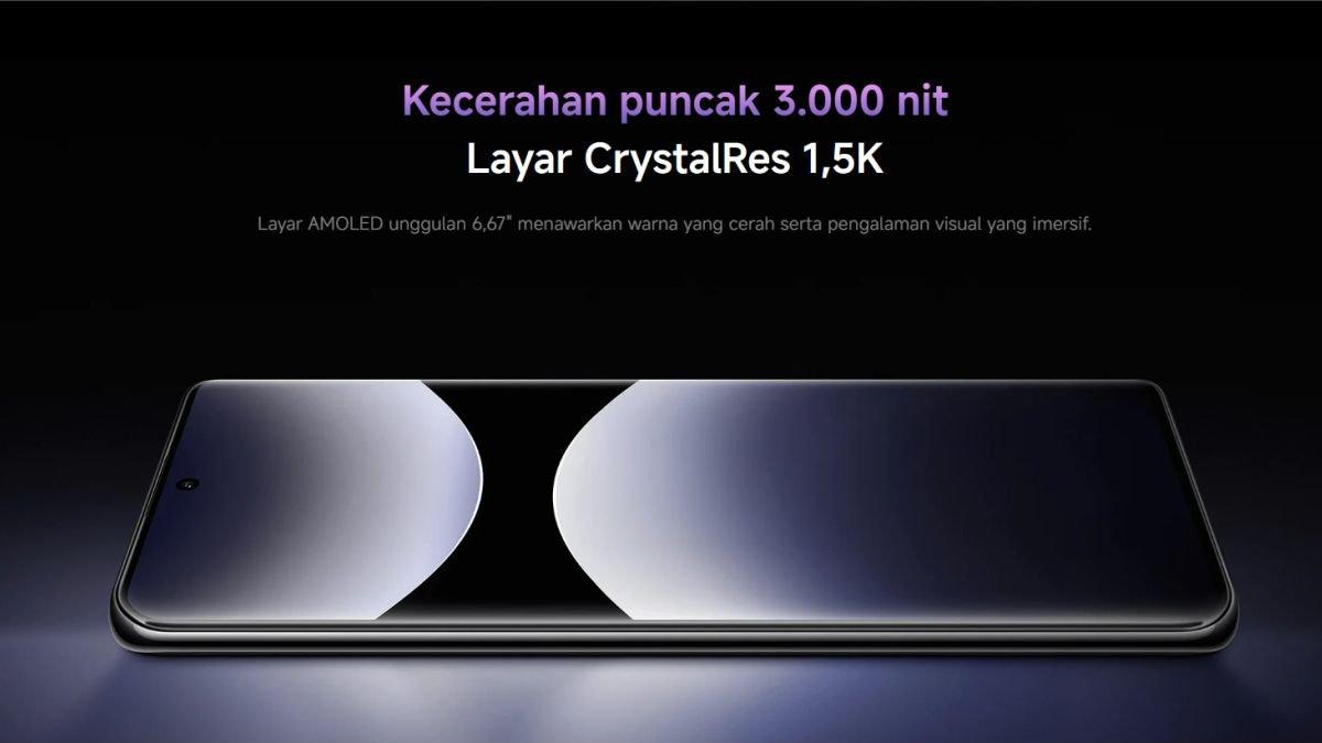 Spesifikasi layar Redmi Note 14 Pro 5G