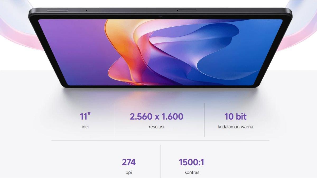 Ilustrasi layar Redmi Pad 2
