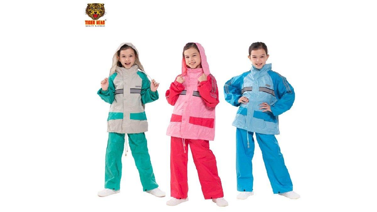 Rekomendasi Jas Hujan Anak Setelan Jas Hujan Anak Tiger Head Metro Kids.
