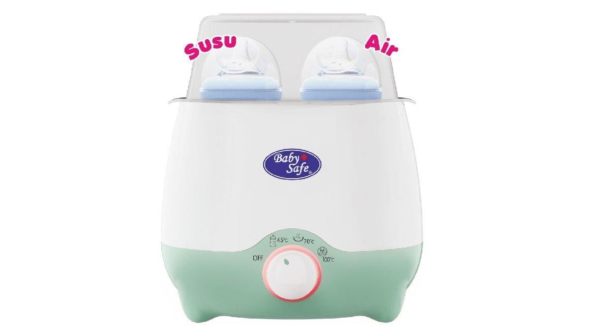 Rekomendasi Penghangat ASI - Baby Safe LBW01 Twin Bottle Warmer - Mesin Penghangat Steril ASI Susu Anak Bayi.