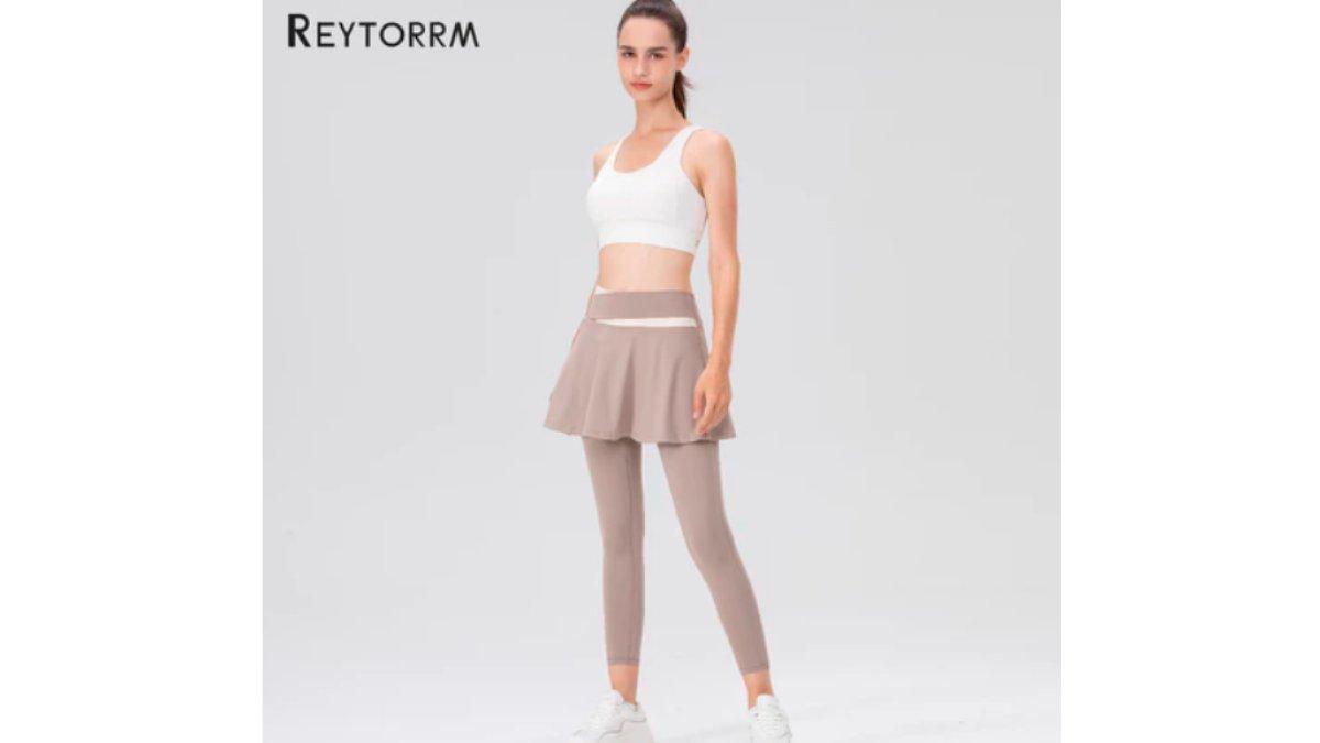 Reytorrm Legging Celana Olahraga Wanita Rok Celana