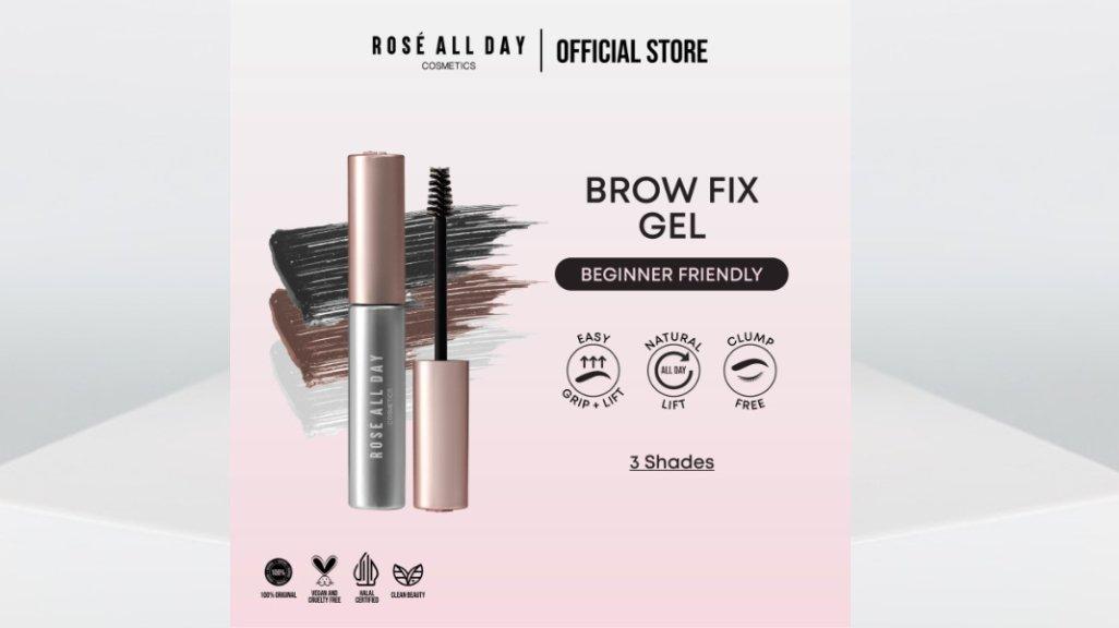 Rose all day brow fix eyebrow gel new packaging