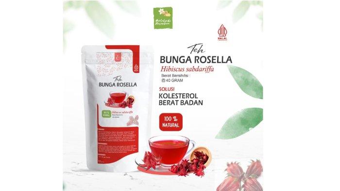Rosella, teh rosella, rosela, bunga rosella kering, Isi 40 Gram