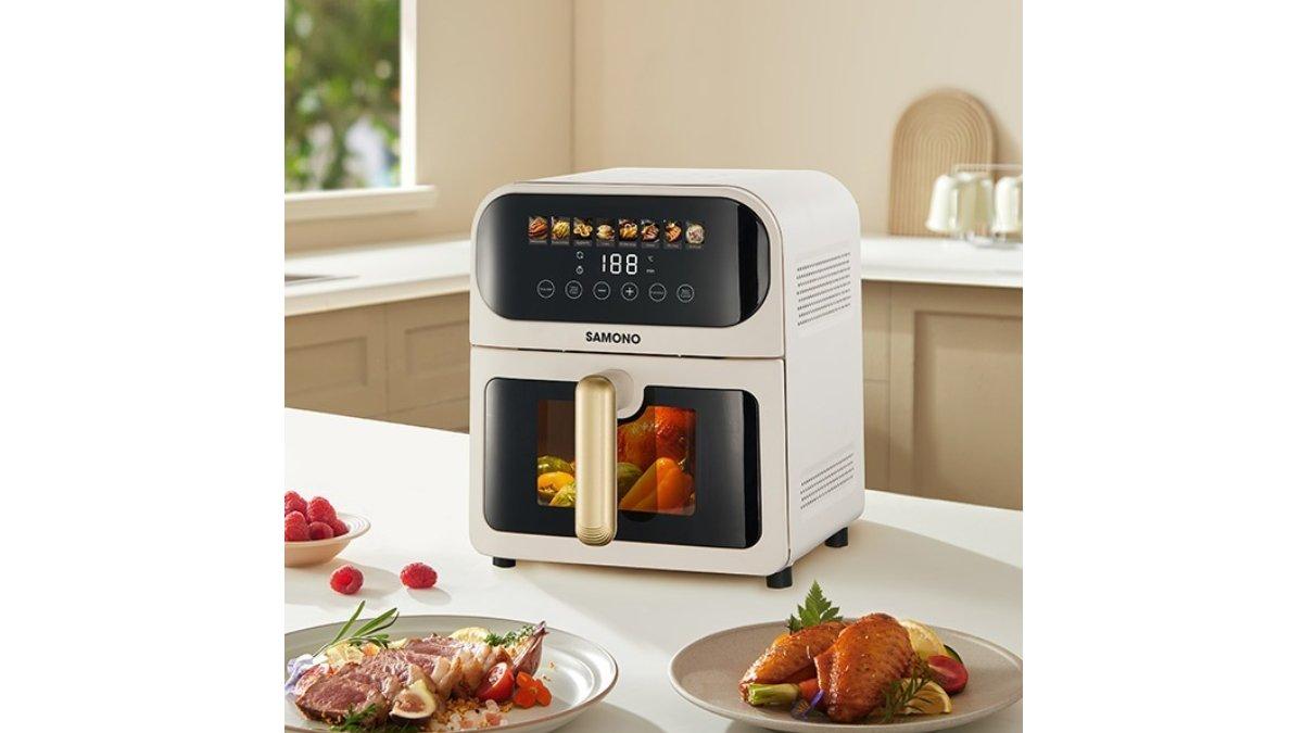 SAMONO Air Fryer Oven Touch Screen 6,5 Liter Low Watt SW-AFW65