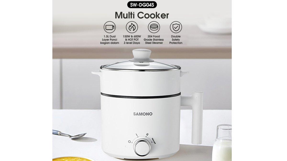 SAMONO Panci Listrik Hotpot Multi Cooker 1,5L 
